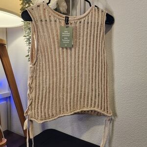 H&M Cream Knit Tank Top